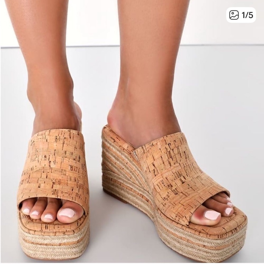 Dolce Vita Cork Platform Wedge Elaria Sandals